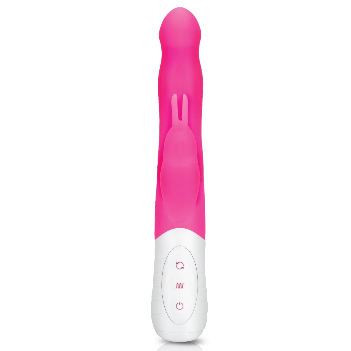 Rabbit Essential - Slim Shaft Rabbit Vibrator with Rotating Beads | Hot Pink Rabbit Essentials - For Me To Love