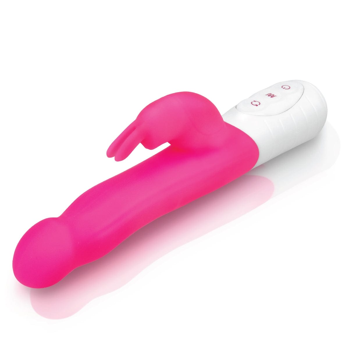 Rabbit Essential - Slim Shaft Rabbit Vibrator with Rotating Beads | Hot Pink Rabbit Essentials - For Me To Love