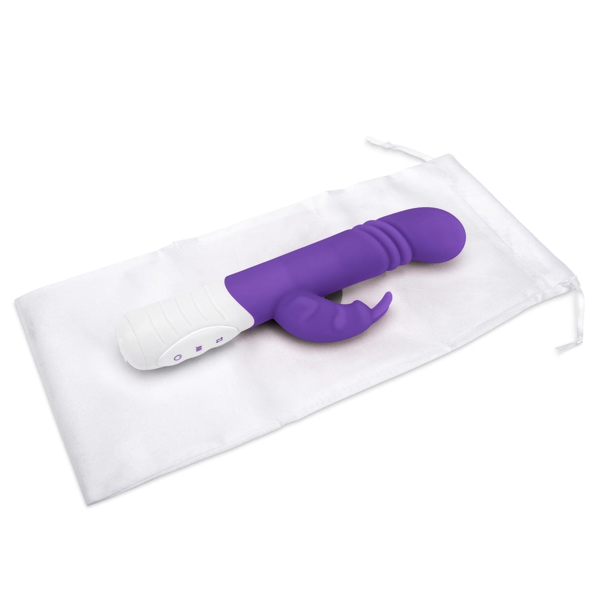 Rabbit Essentials - Rechargeable Slim Shaft thrusting G Spot Rabbit Vibrator | Purple Rabbit Essentials - For Me To Love