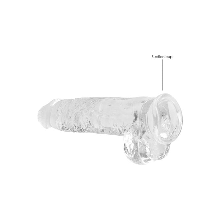 Real Rock - Crystal Clear Realistic Suction Cup Dildo With Balls | 9 inches Real Rock - For Me To Love