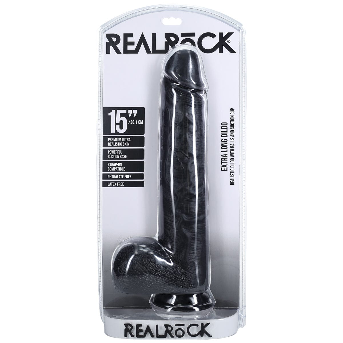 RealRock - Extra Large Dildo with Suction Cup Base | 15 inches Real Rock - For Me To Love