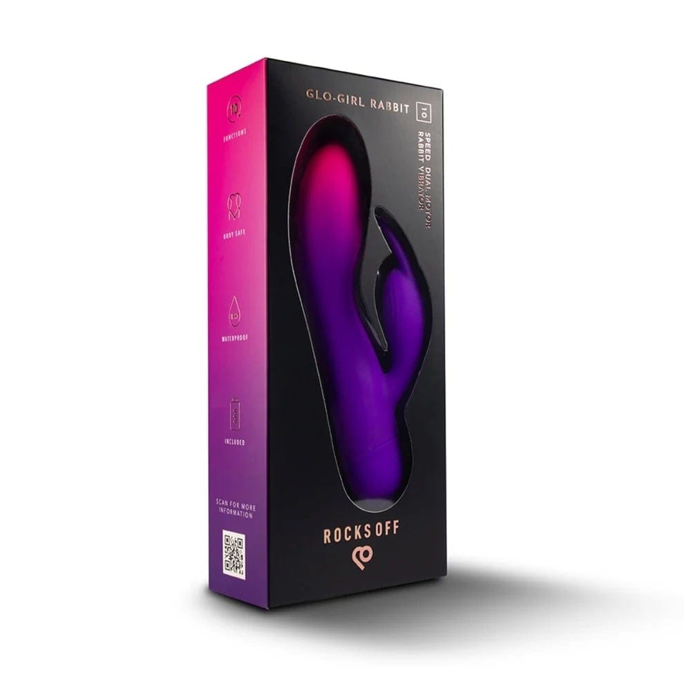 Rocks Off - Glo-Girl Rabbit Vibrator | Purple Pink Rocks off - For Me To Love