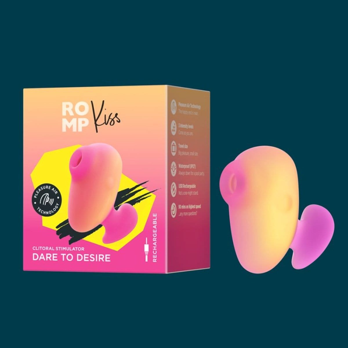 Romp - Kiss Clitoral Suction Stimulator | USB Rechargeable Romp - For Me To Love