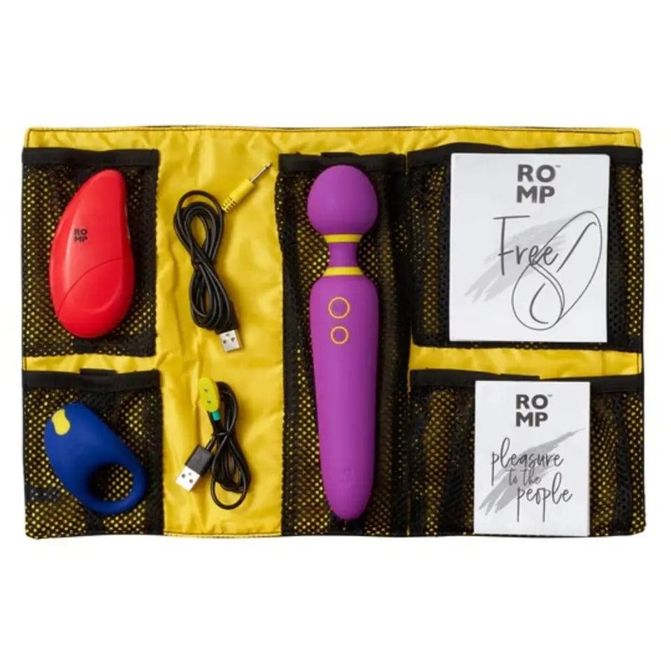 ROMP - Pleasure Sex Toy Kit | Massage wand - Clit suction vibe - Vibe cock ring Romp - For Me To Love