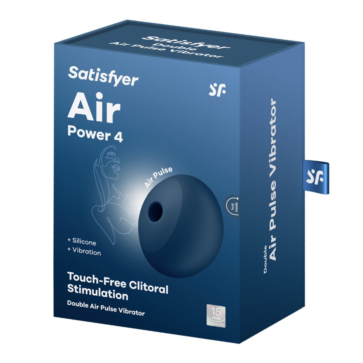 Satisfyer -Air Power 4 Clitoral Pressure Wave Stimulator and Vibrator | USB Rechargeable Satisfyer - For Me To Love