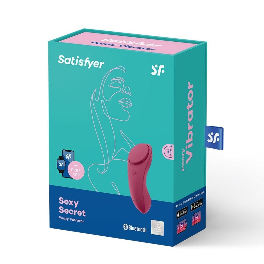 Satisfyer App Enabled Sexy Secret Panty Vibrator - Wine Red Satisfyer - For Me To Love