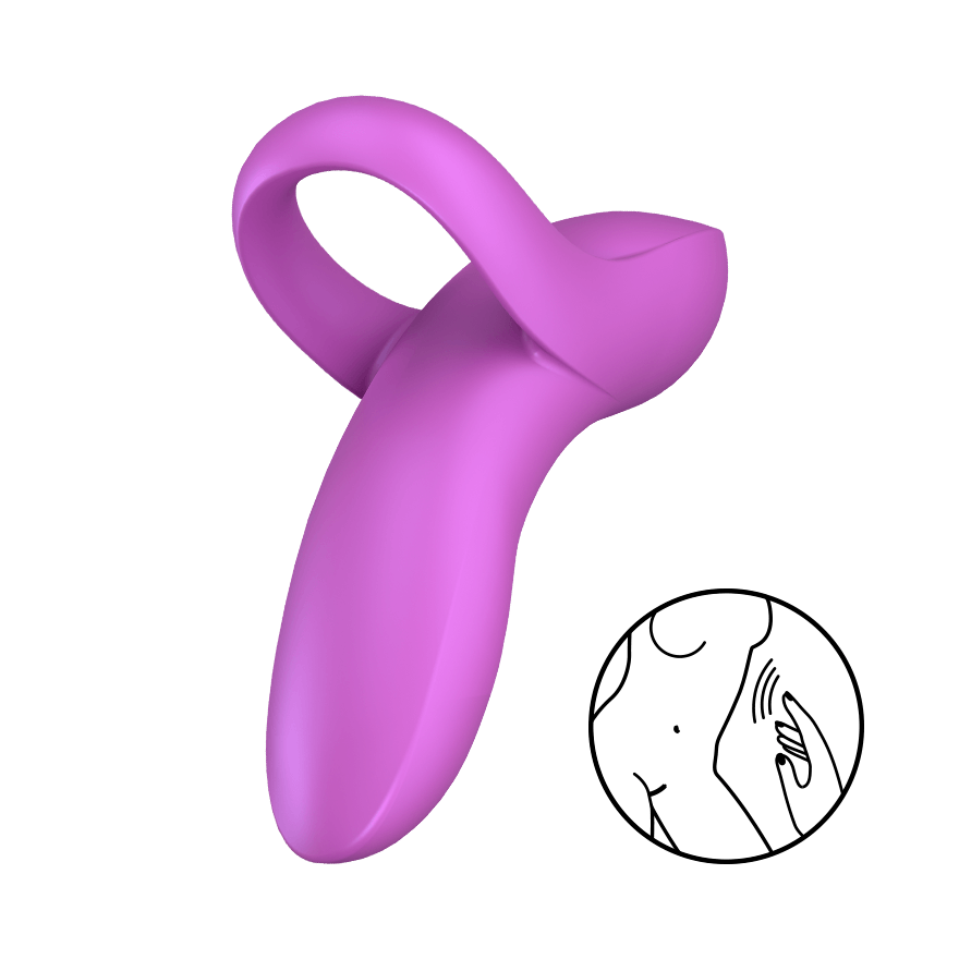 Satisfyer - Bold Lover Finger Vibe - Dark Pink Satisfyer - For Me To Love