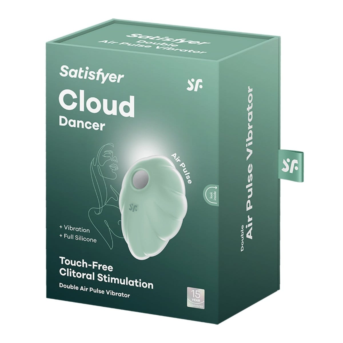 Satisfyer - Cloud Dancer Air Pulse Vibrator | Mint Satisfyer - For Me To Love