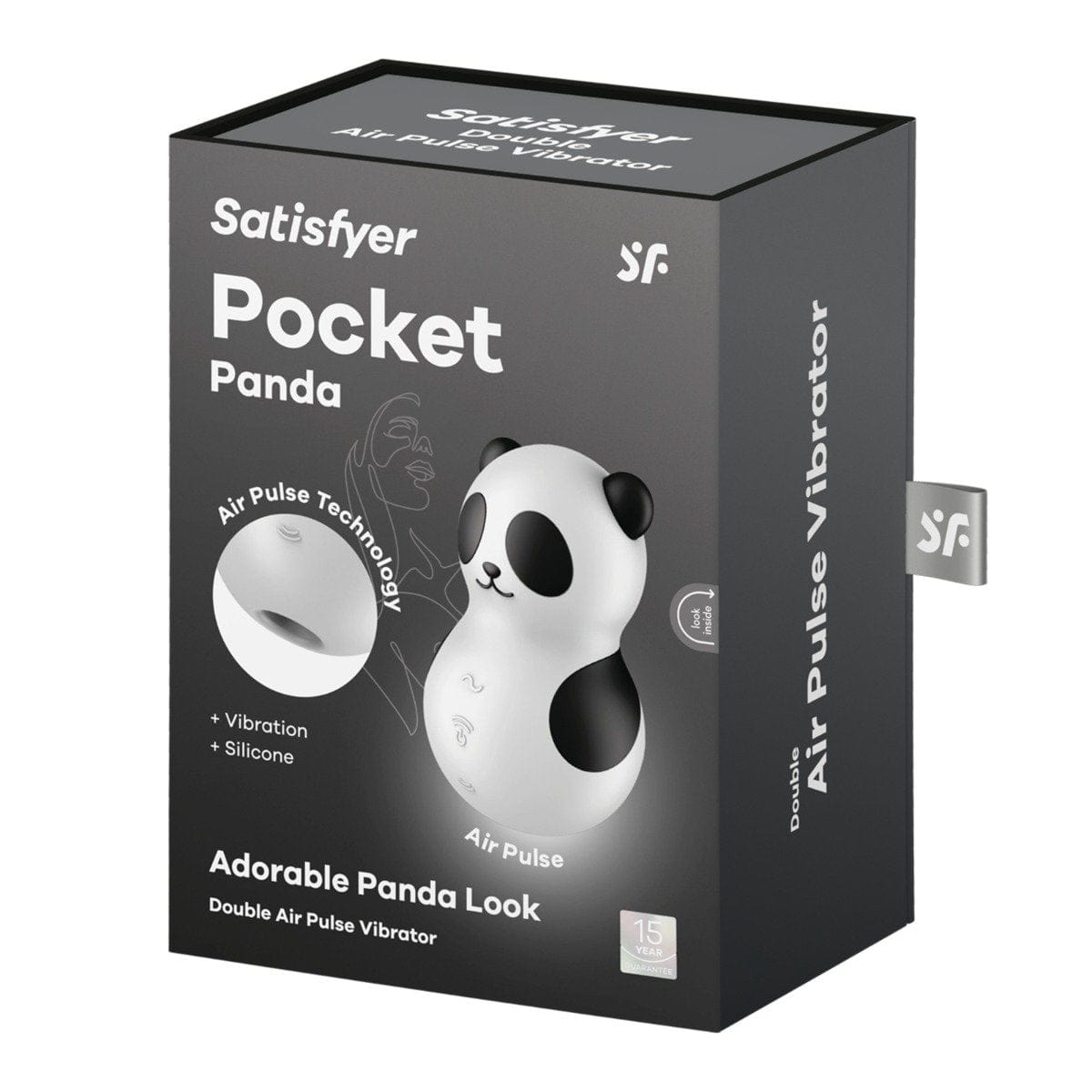 Satisfyer - Pocket Panda - Clitoral Vibe with Air Pulse Technology | USB Rechargeable Satisfyer - For Me To Love