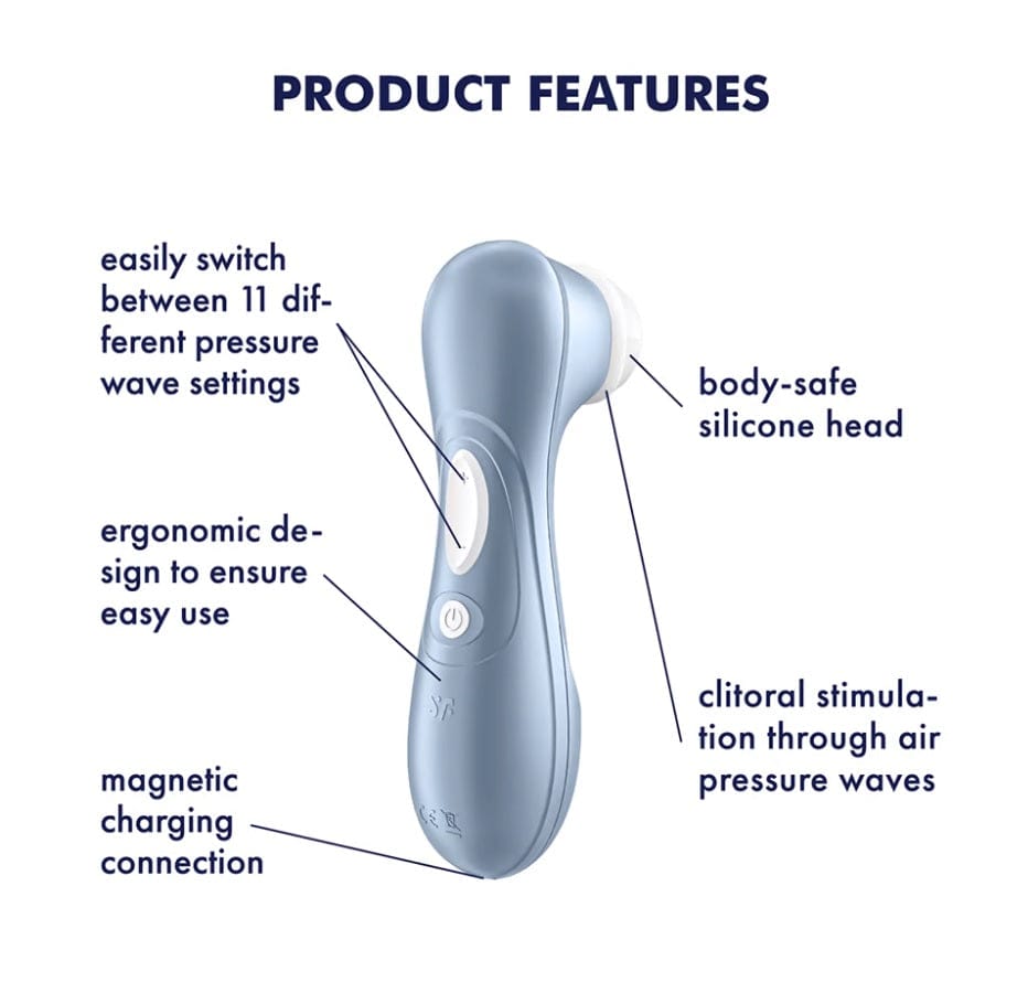 Satisfyer - Pro 2 Air Pulse Clitoral Stimulator | USB Rechargeable Satisfyer - For Me To Love