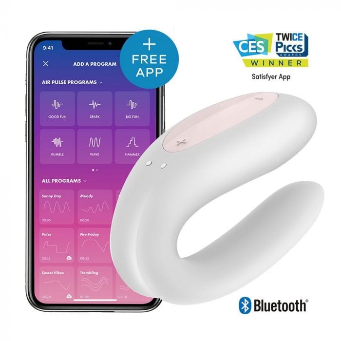 Satisfyer Satisfyer App Enabled Double Joy - White