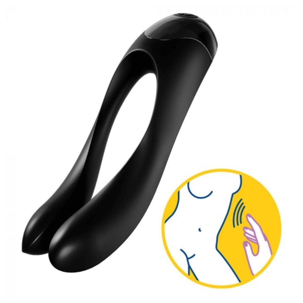 Satisfyer Satisfyer Candy Cane Finger Vibrator - Black