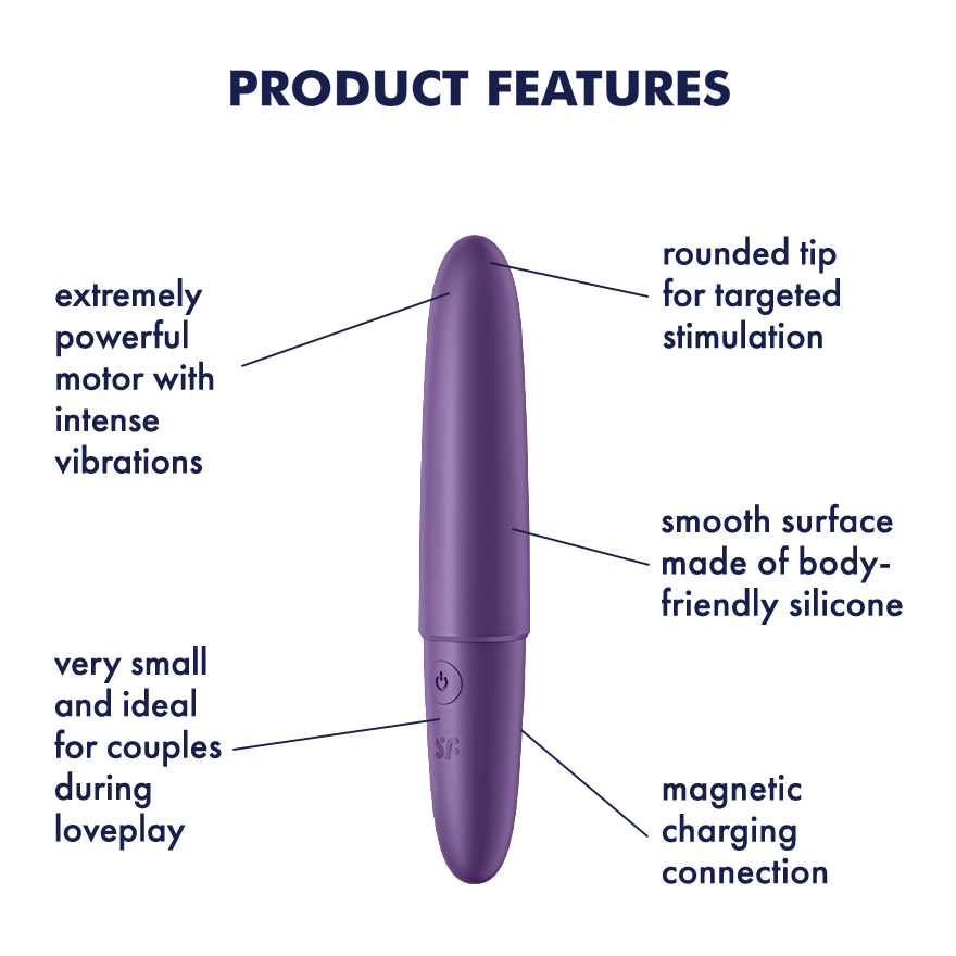 Satisfyer - Ultra Power Bullet 6 Mini Vibrator | USB Rechargeable Satisfyer - For Me To Love