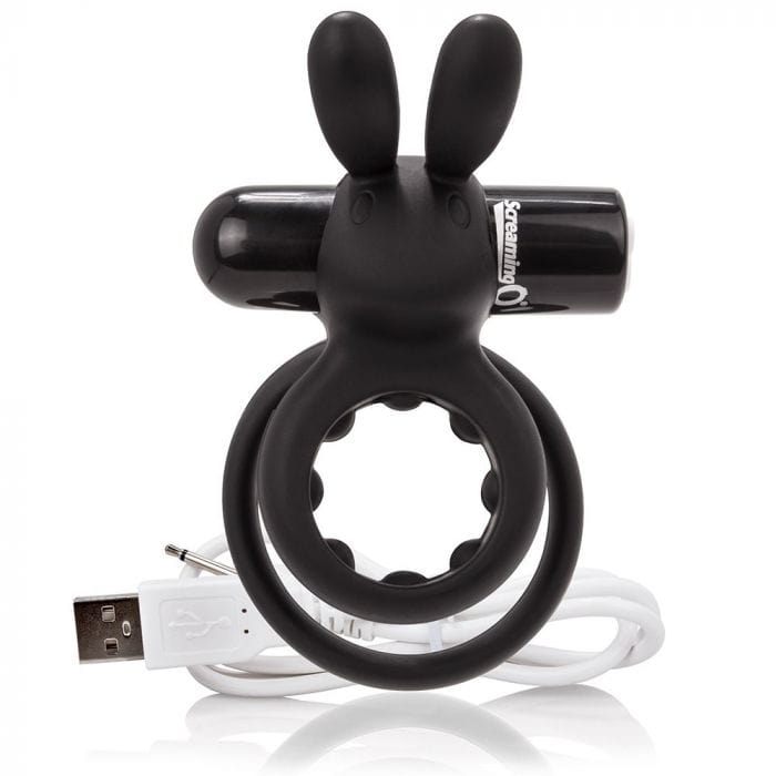 Screaming O USB Rechargeable Ohare Vibrating Cock Ring - Black Screaming O - For Me To Love