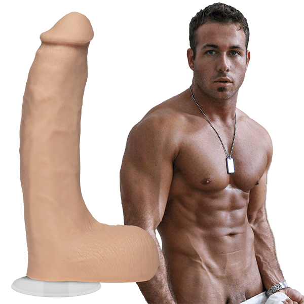 Signature Cocks Chad White with Removable Vac-U-Lock suction cup Vanilla 8.5 inch For Me To Love - For Me To Love