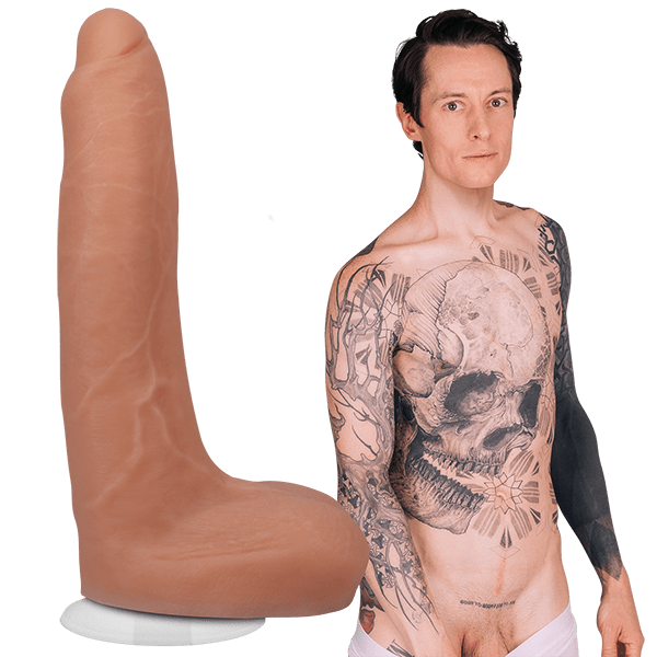 Signature Cocks Owen Gray Ultraskyn Dildo with Removable Vac-U-Lock Suction Cup 8 Inches Doc Johnson - For Me To Love