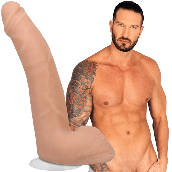 Signature Cocks - Quinton James - 9.5 Inch ULTRASKYN Cock with Removable Vac-U-Lock Suction Cup Doc Johnson - For Me To Love