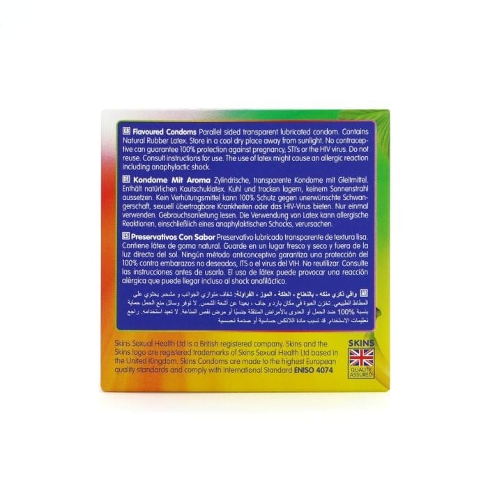 Skins Condoms - Fun Flavours 4 Pack Skins - For Me To Love