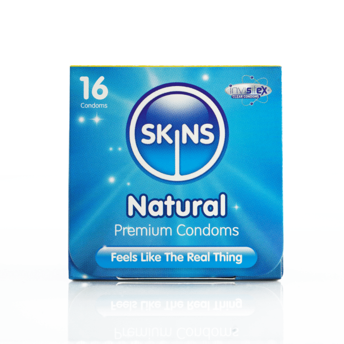 Skins - Natural Condom Cube | 16 Pack Skins - For Me To Love