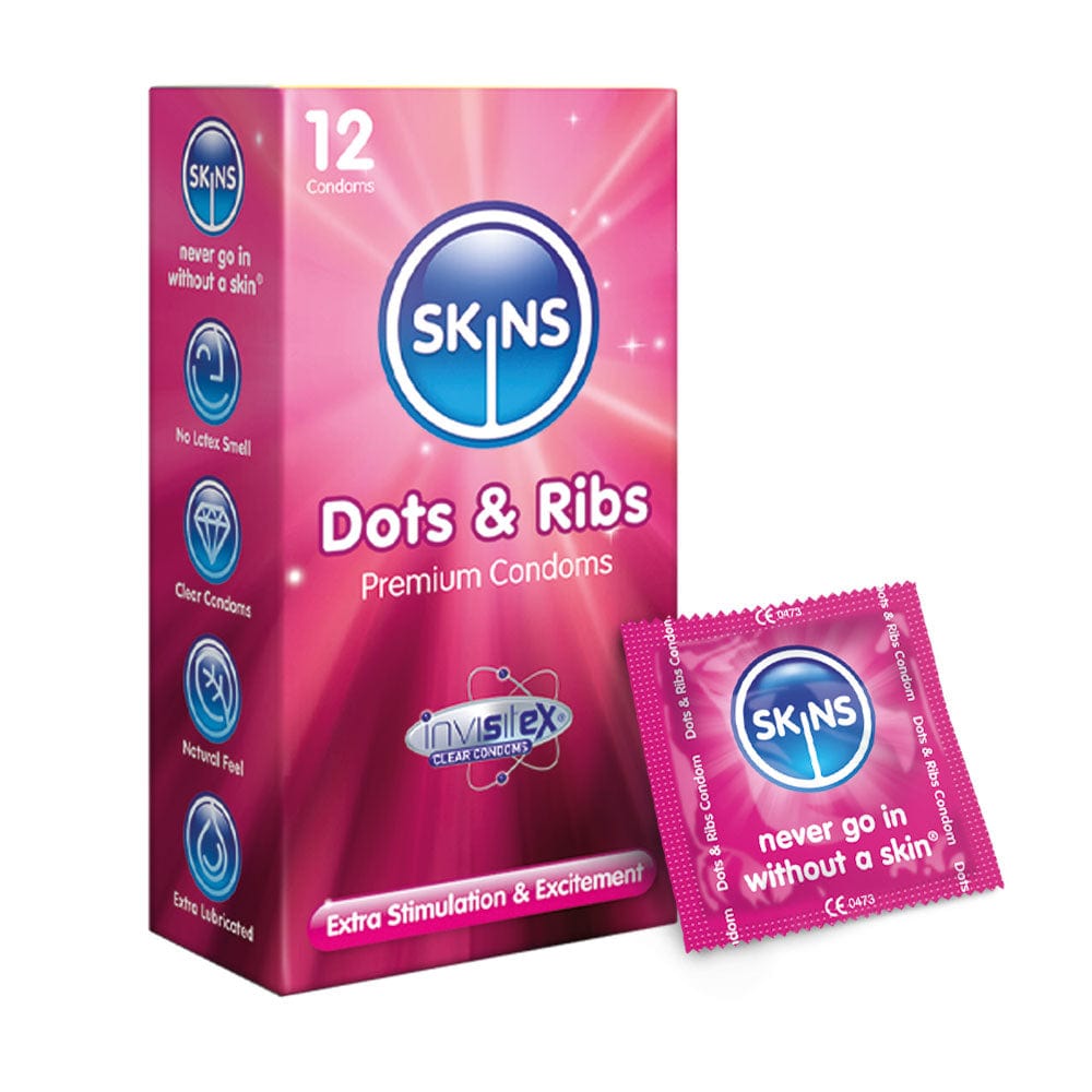 Skins Skins Condoms Dots & Ribs 12 Pack