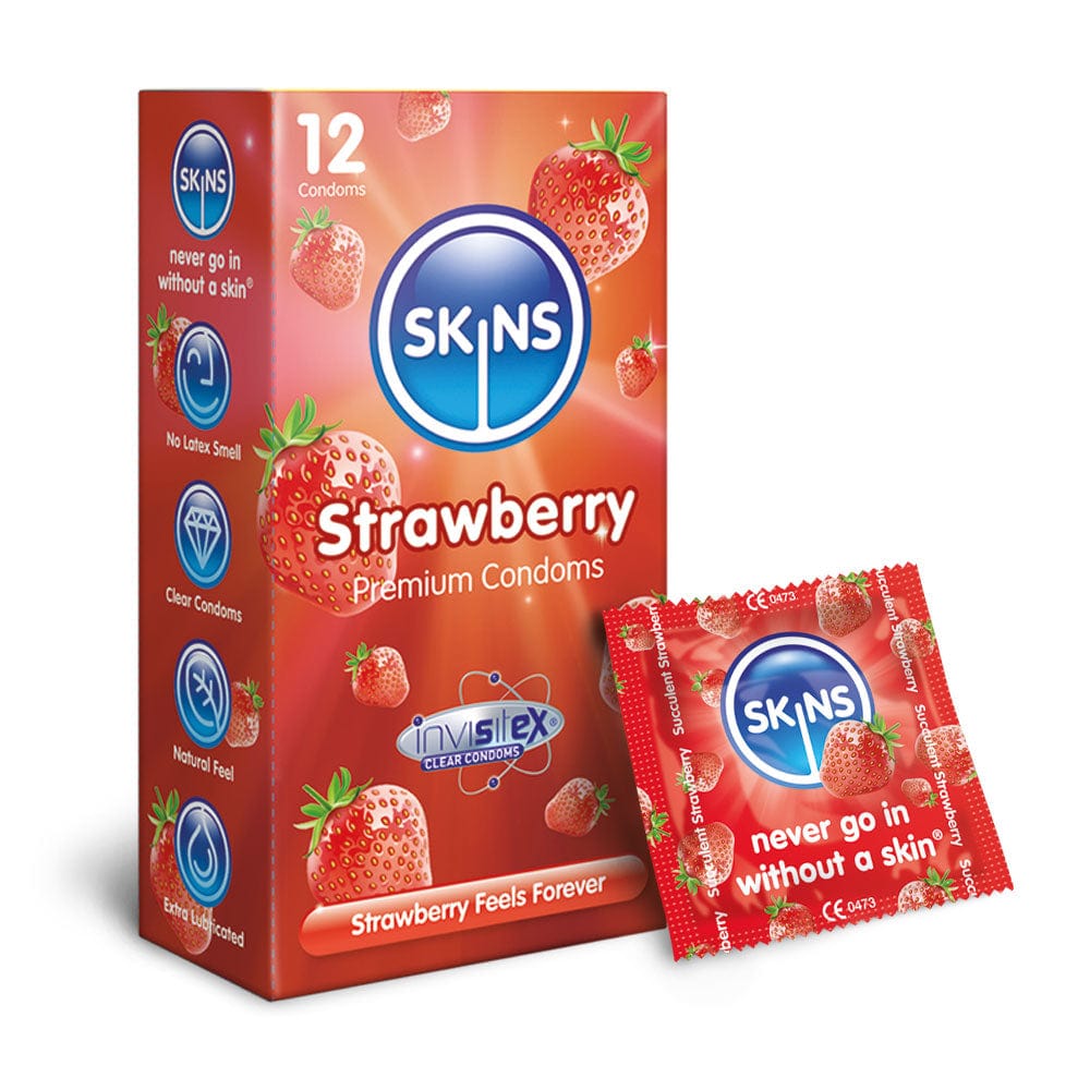 Skins Skins Condoms Strawberry 12 Pack