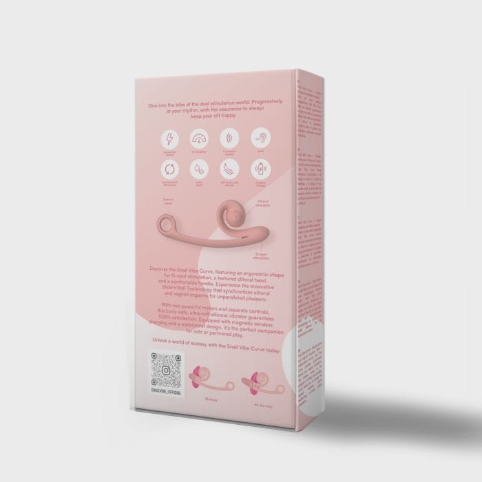 Snail Vibe - Extra Powerful Duel Stimulating Vibrator - USB Rechargeable | Peachy Pink Snail Vibe - For Me To Love