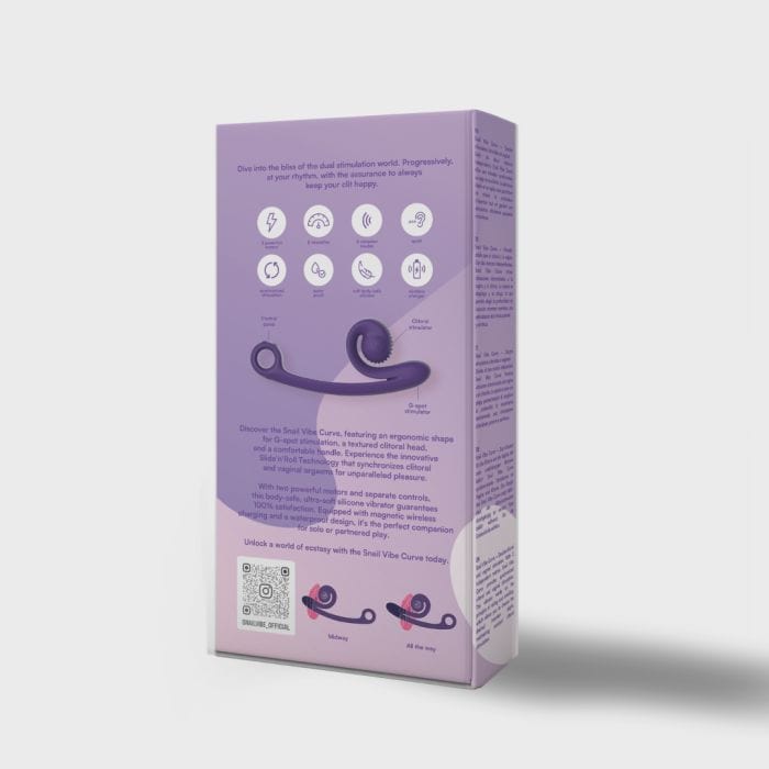 Snail Vibe - Extra Powerful Duel Stimulating Vibrator - USB Rechargeable | Purple Snail Vibe - For Me To Love