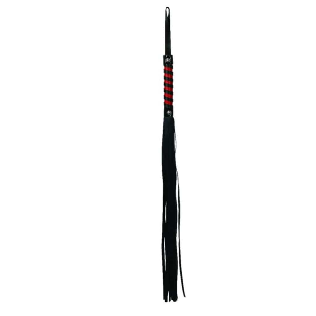 Sportsheets S&M Red & Black Stripe Flogger