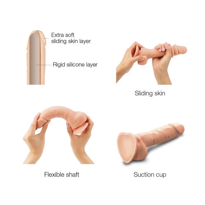 Strap On Me - Sliding Skin Realistic Dildo | Vanilla XXL Strap On Me - For Me To Love