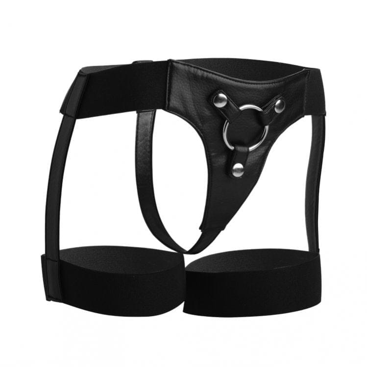 Strap U - Bardot Elastic Strap On Harness With Thigh Cuffs | Press Stud O-Ring Strap U - For Me To Love