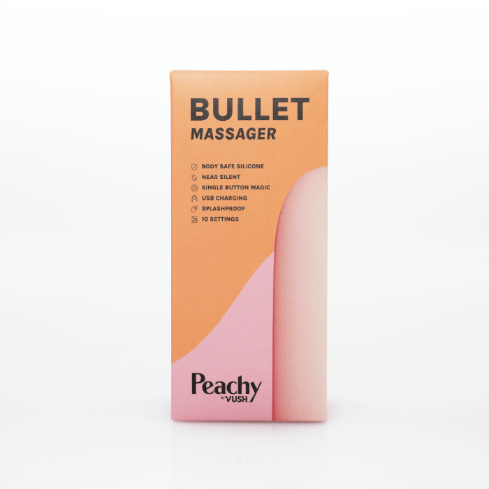 The Vush Peachy Bullet Massager | USB Rechargeable Vush - For Me To Love