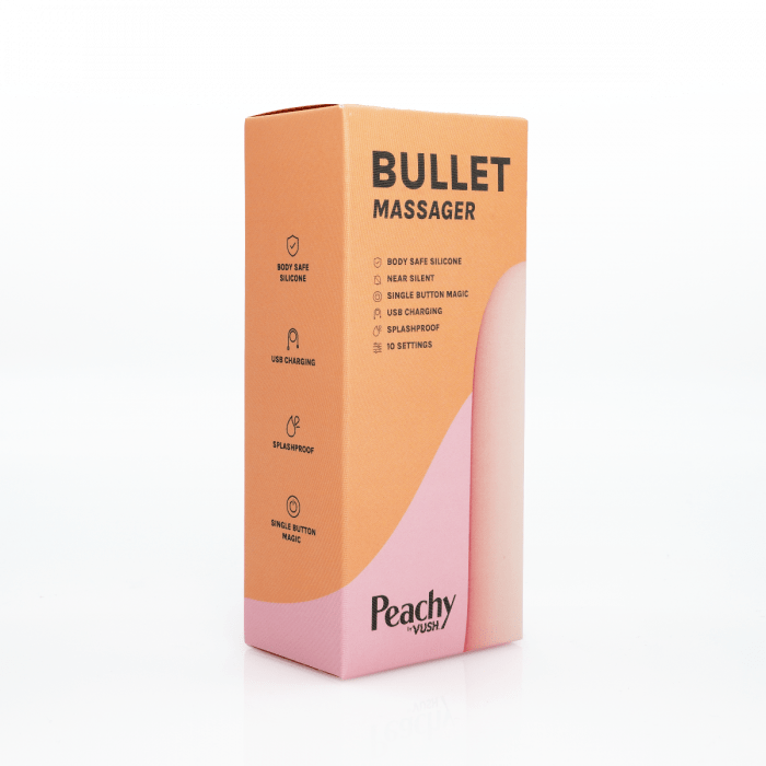 The Vush Peachy Bullet Massager | USB Rechargeable Vush - For Me To Love