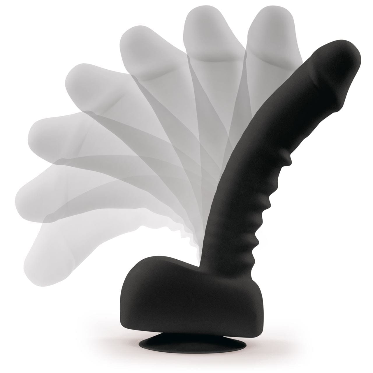 Uprize Uprize Remote Control Rising 8 Inch Vibrating Realistic Dildo Black