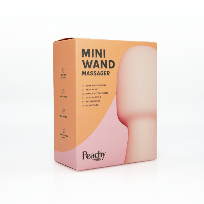 Vush - Peachy Mini Wand Massager | Intense Mini Pleasure vush - For Me To Love