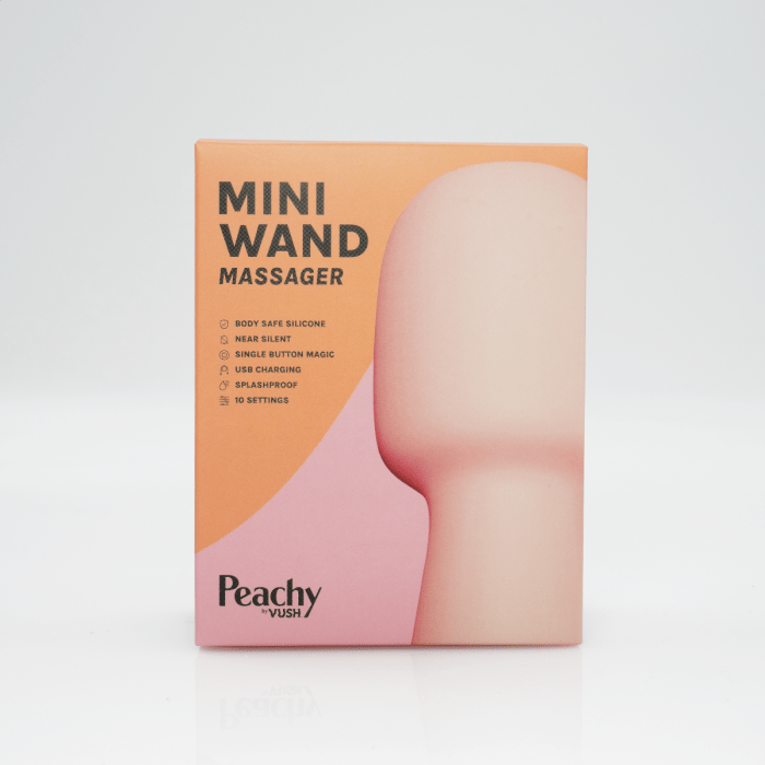 Vush - Peachy Mini Wand Massager | Intense Mini Pleasure vush - For Me To Love